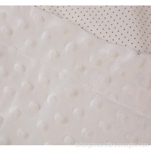 hot stamping Baby Blanket dengan minky Dot Backing